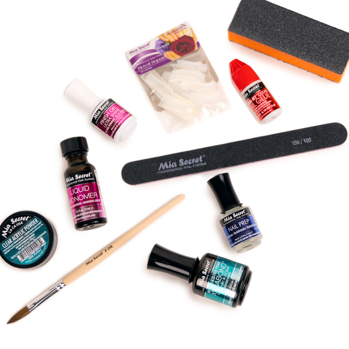 Clear Acrylic Powder Kit