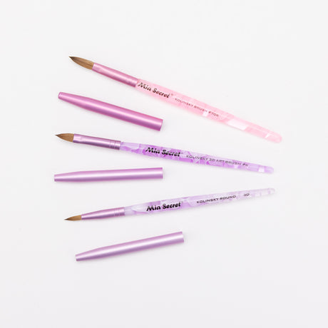 Mia Selects (Kolinsky Nail Brush 7 OR, Kolinsky Nail Brush 06 3D, Kolinsky Nail Brush ROUND 3D))