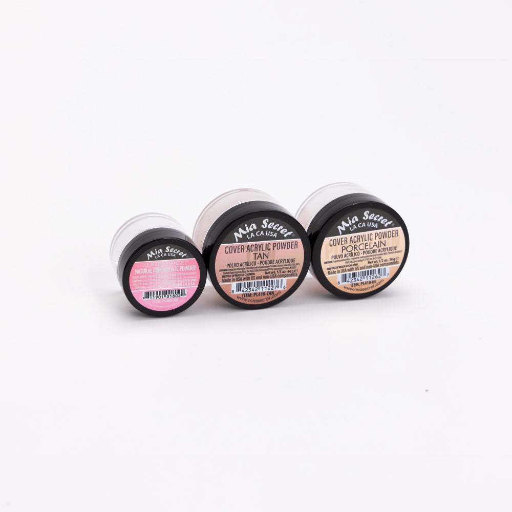 Mia Selects (Cover Porcelain 1/2 oz., Cover Tan 1/2 oz., Multibalance Natural Pink 1/4 oz.)