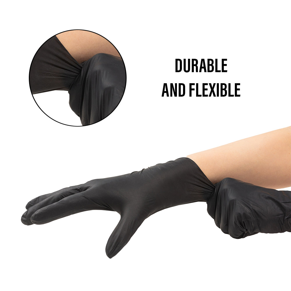 Black Nitrile Exam Gloves (5.5 MIL) 100 pc box
