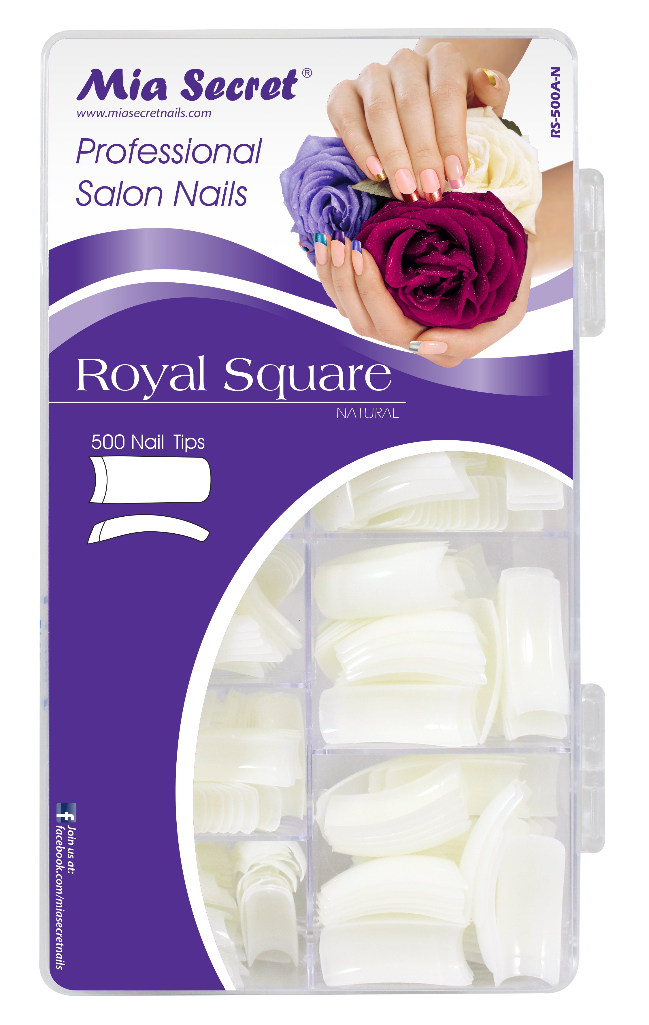 Royal Square Nail Tips (500 tips)