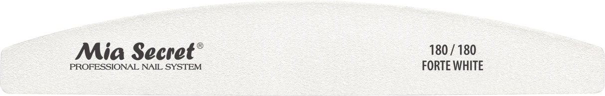 Forte White Halfmoon Nail File (singles)