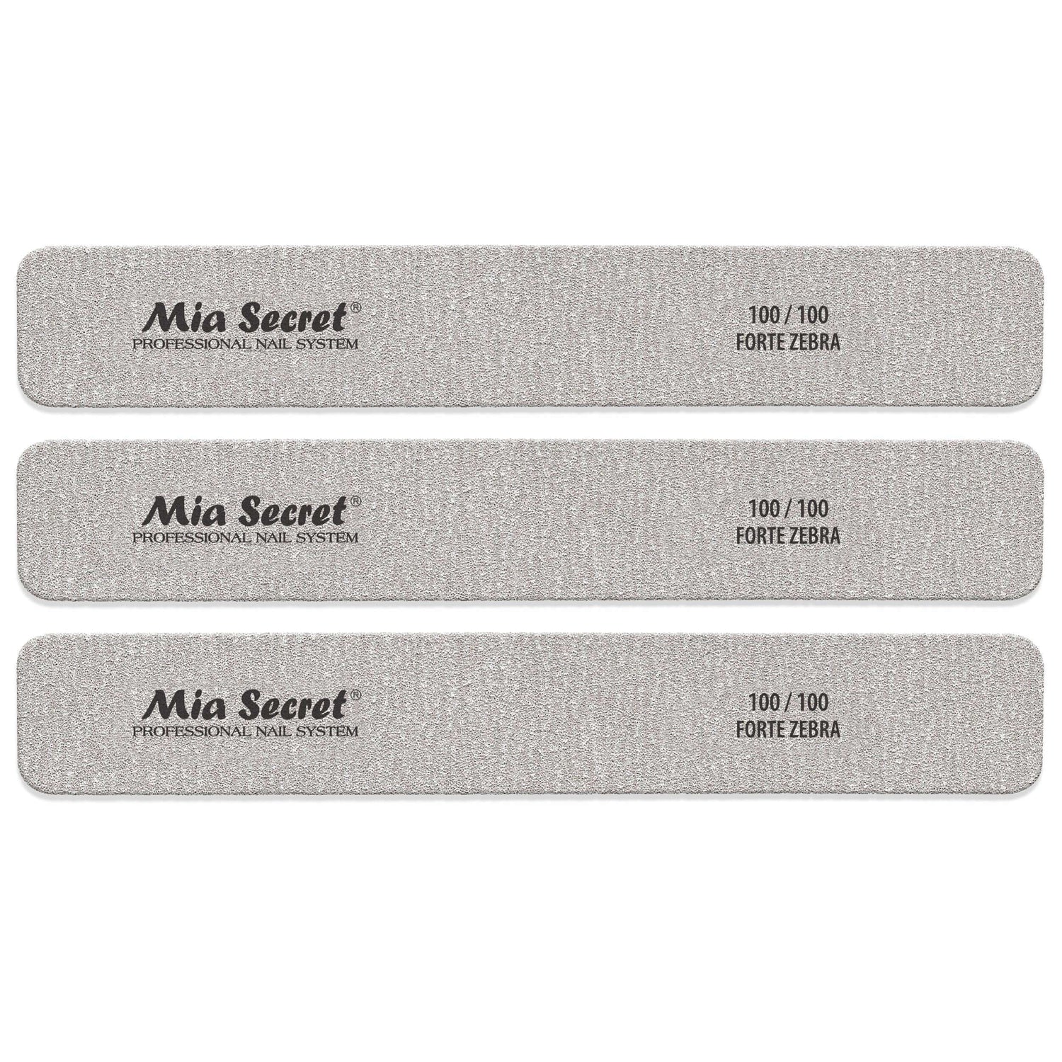 Forte Zebra Jumbo Nail File  100/100 Pink Center