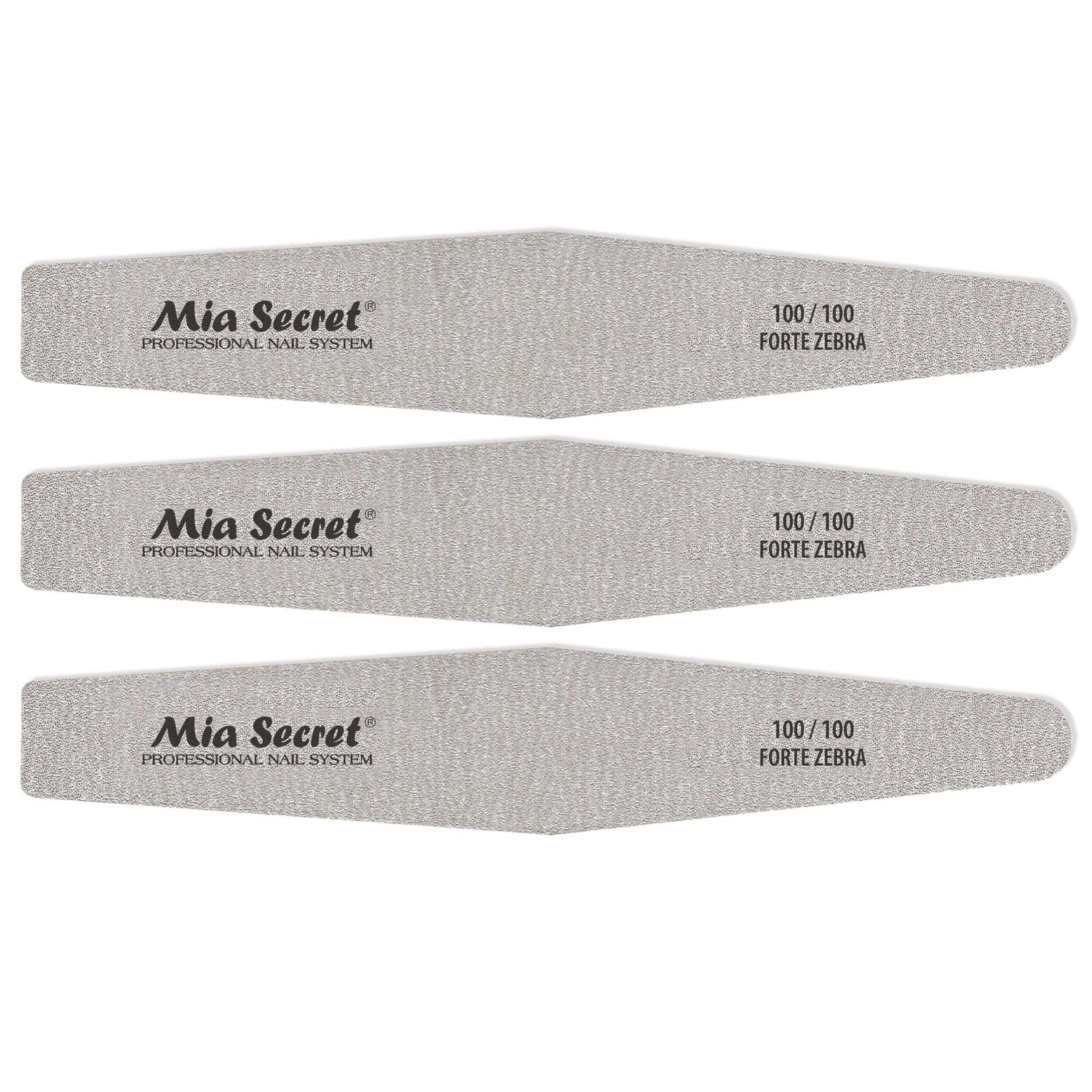 Forte Zebra Diamond Nail File 100/100 Pink Center