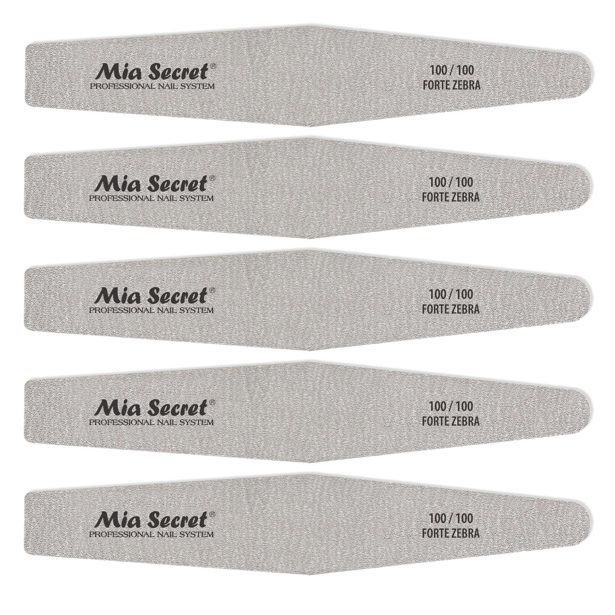 Forte Zebra Diamond Nail File 100/100 Pink Center
