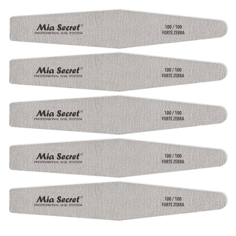 Forte Zebra Diamond Nail File 100/100 Pink Center