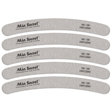 Forte Zebra Curve Nail File 100/100 Pink Center