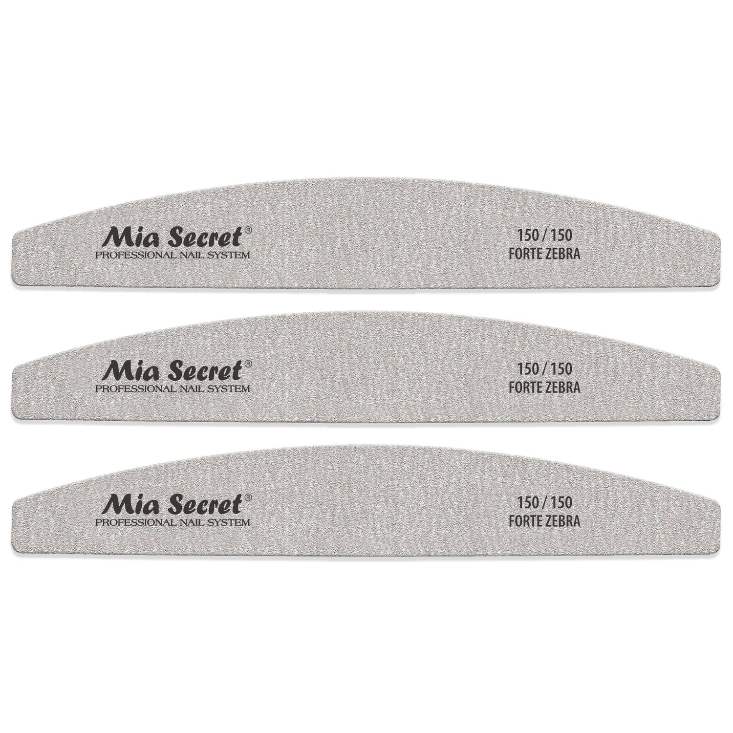 Forte Zebra Halfmoon Nail File 150/150 Green Center
