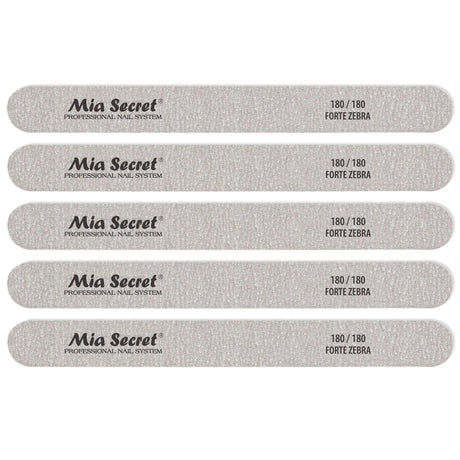 Forte Zebra Straight Nail File 180/180 Blue Center
