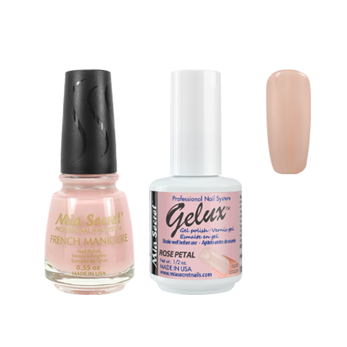 The Match (Gelux and French Manicure Combo) Rose Petal