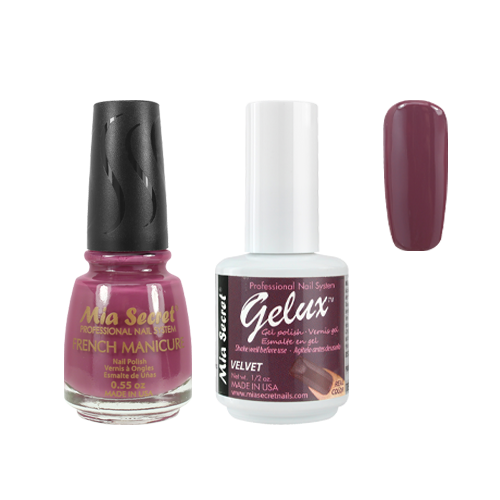The Match (Gelux and French Manicure Combo) Velvet