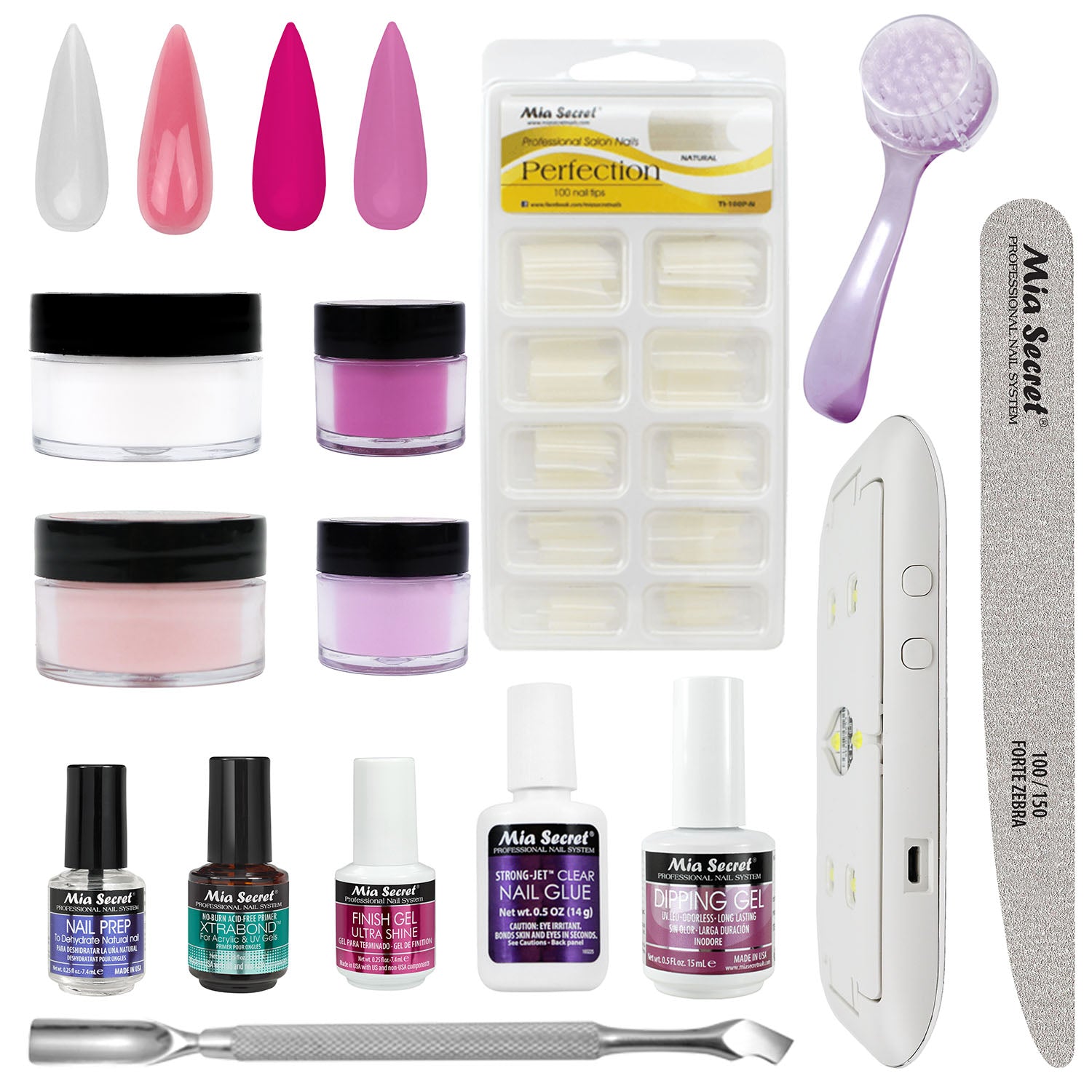 14 Pcs Dipping Powder Nail Kit