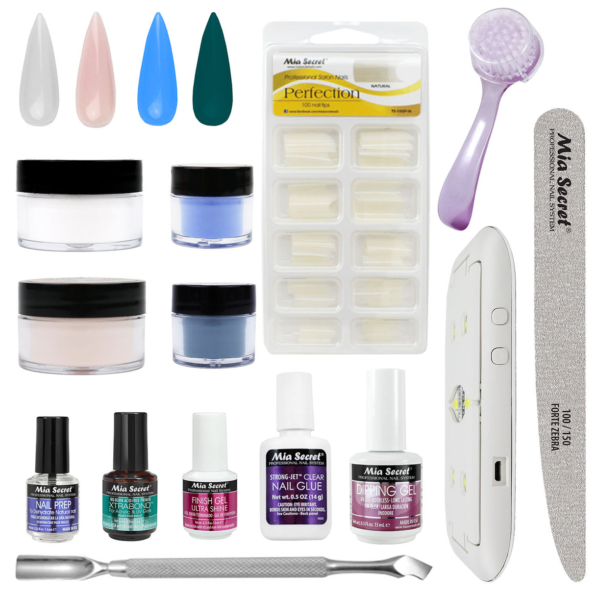 14 Pcs Dipping Powder Nail Kit