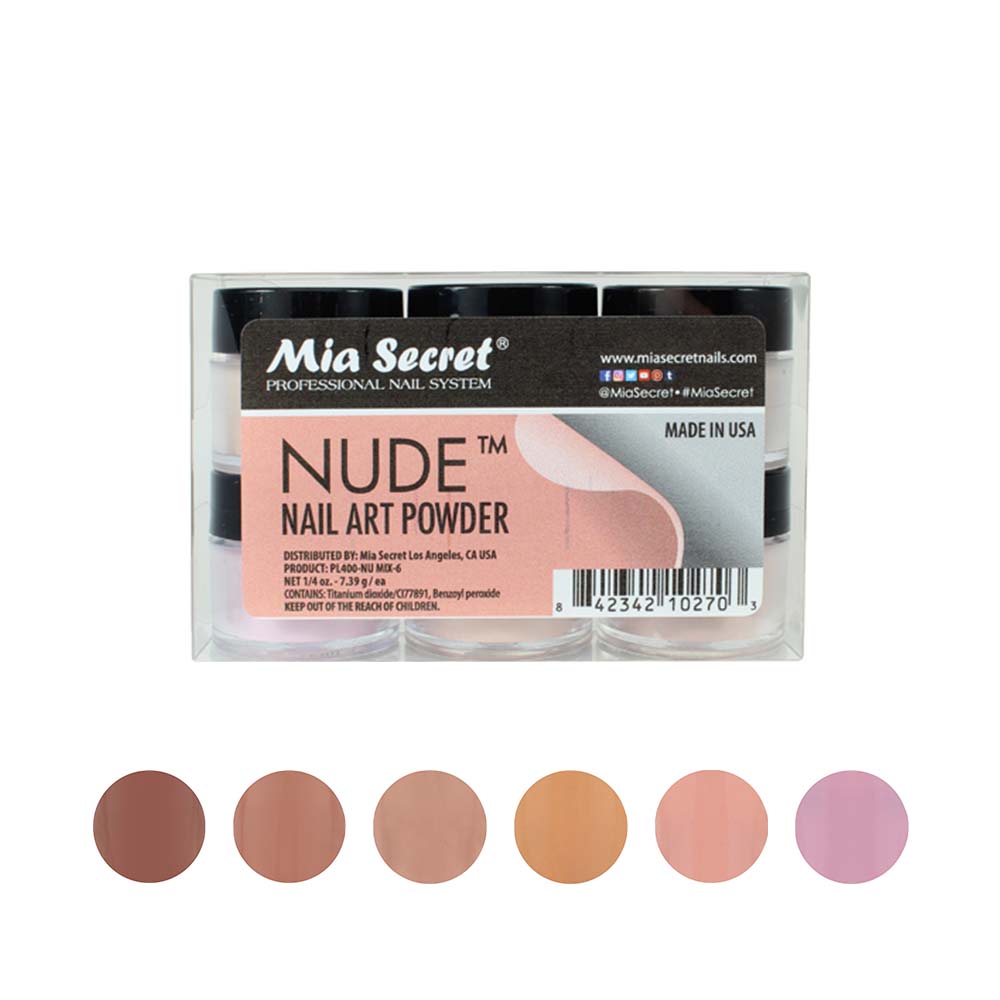 Nude Nail Art Powder Collection (6PC) – Mia Secret Store