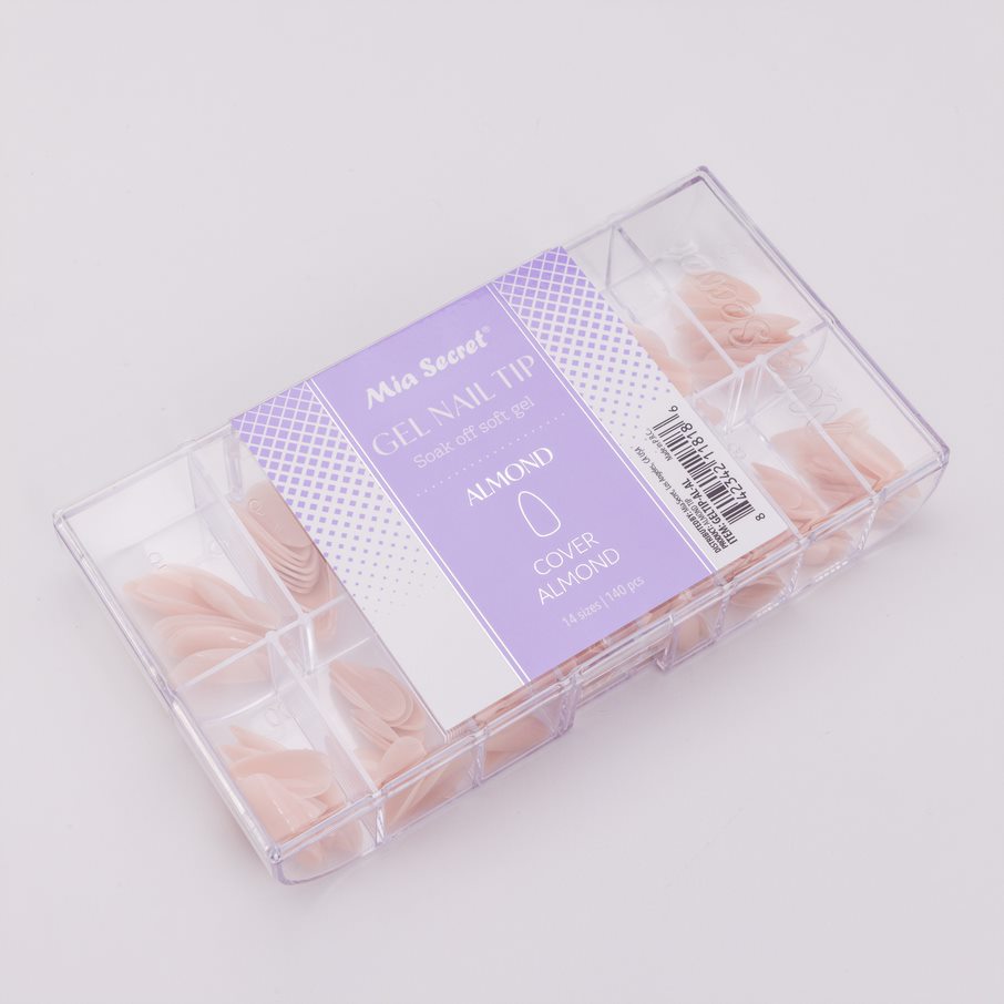 Soak off Soft Gel Nail Tip Cover Almond