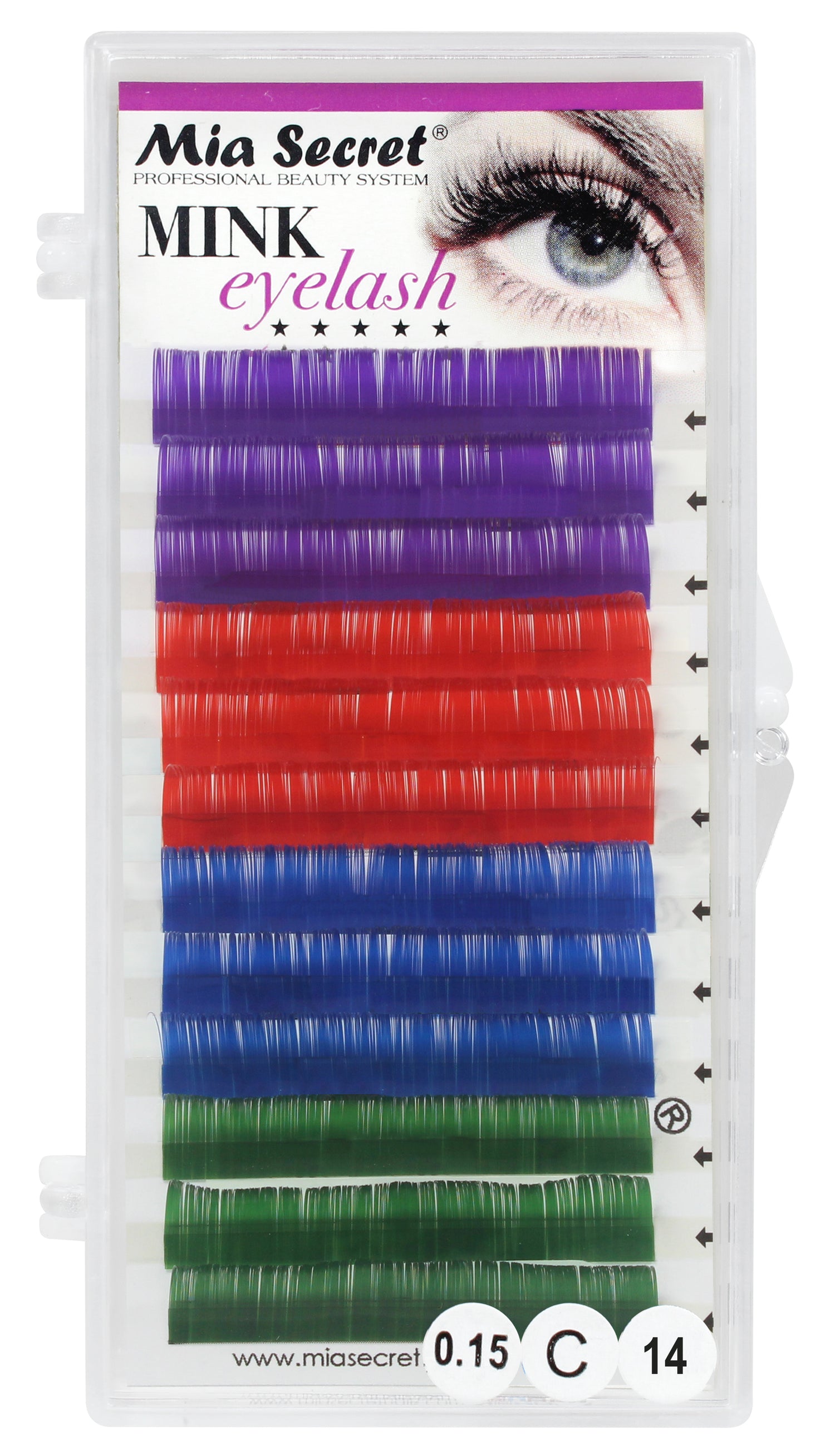 Mink Eyelash Color Mix Extensions – Mia Secret Store