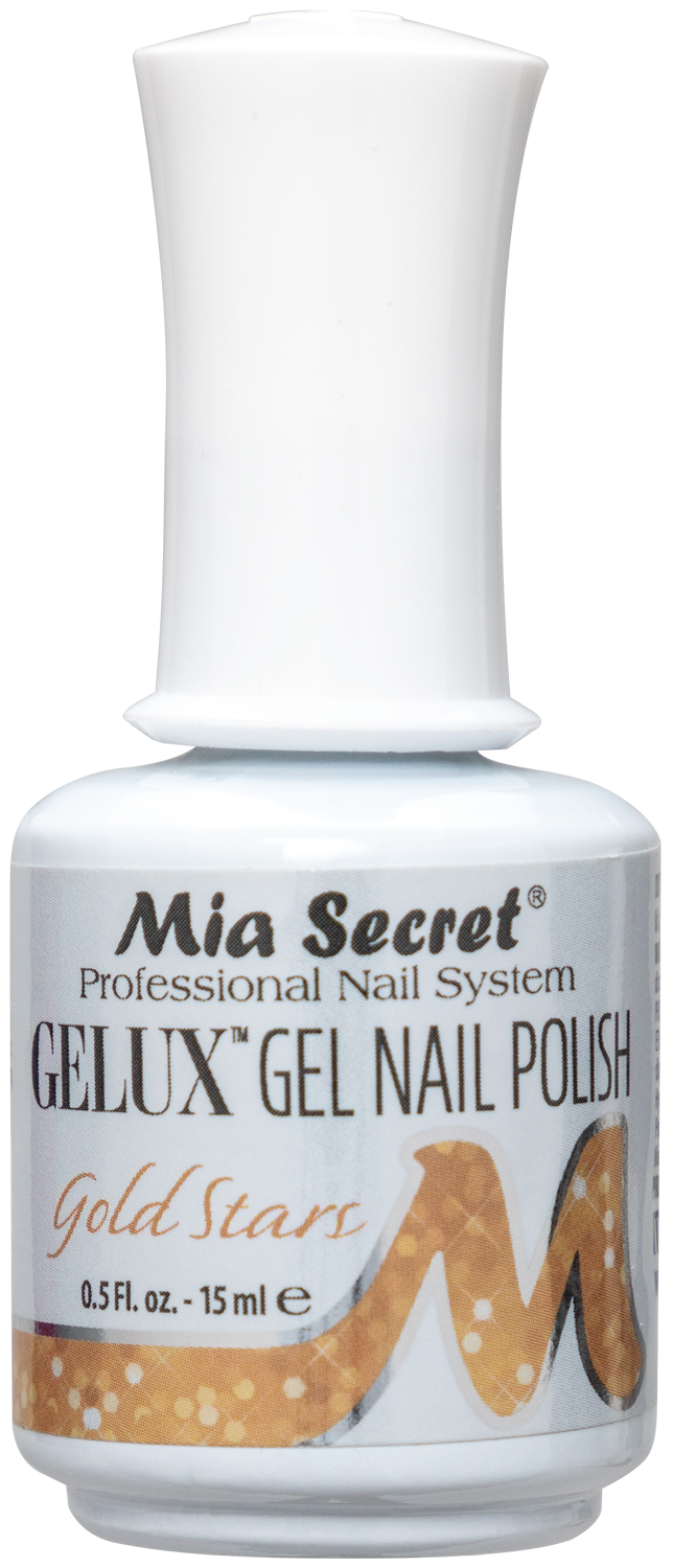 Gelux Gel Polish Gold Stars