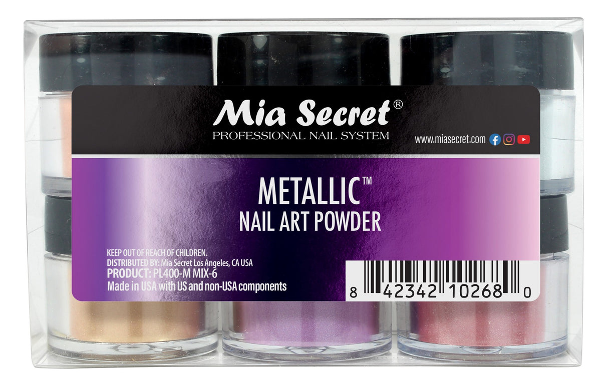 Metallic Nail Art Powder Collection