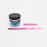 Mia Selects (Clear STAR Acrylic Powder 2 oz., Kolinsky Nail Brush 10 OR)