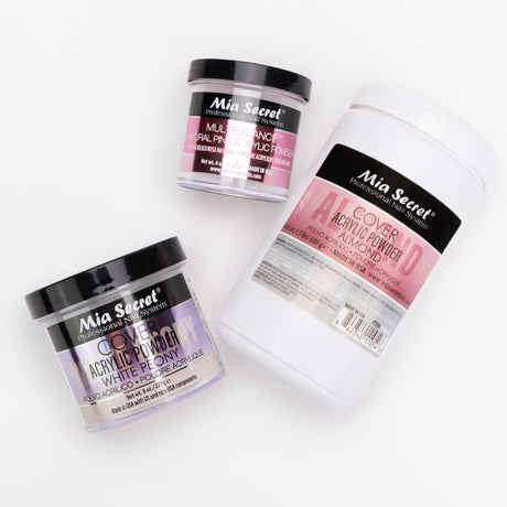 Mia Selects (Cover Almond 1.5 lbs, Multibalance Pink 4 oz, Cover White Peony 8 oz.)