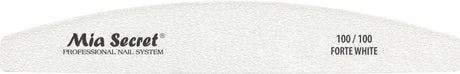 Forte White Halfmoon Nail File (singles)