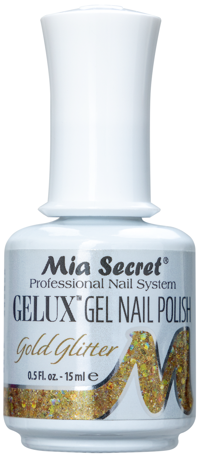 Gelux Gel Polish Gold Glitter