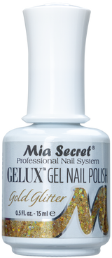 Gelux Gel Polish Gold Glitter