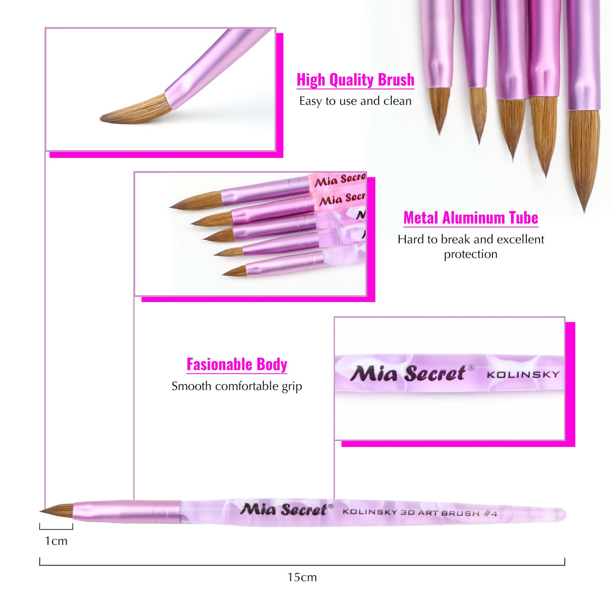 Kolinsky Nail Brushes