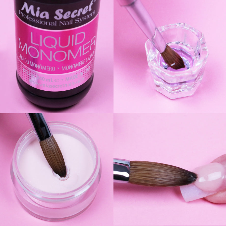 Saviland Acrylic Nail Kit - Clear Pink Nudes Acrylic Powder Nails Kit  Acrylic Set, Non-yellowing Acrylic Liquid, Acrylic Nail Brush Nail Forms  and DIY Nail Art Tools Acrylic Nail Kit for Beginner