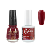 The Match (Gelux and French Manicure Combo) Classic Red