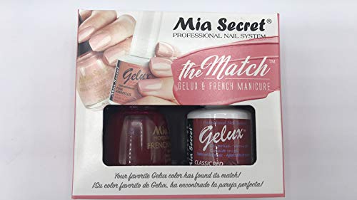 The Match (Gelux and French Manicure Combo) Classic Red