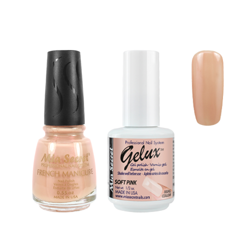 The Match (Gelux and French Manicure Combo) Soft Pink