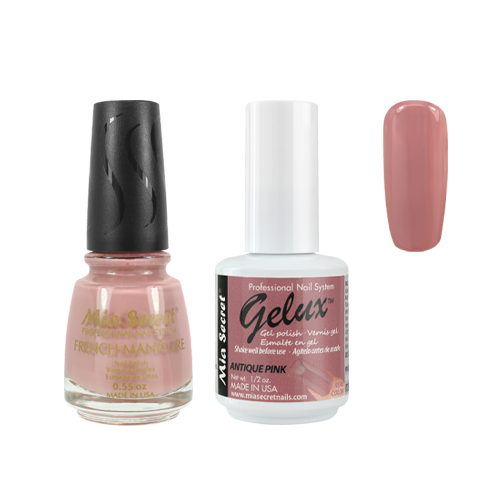 The Match (Gelux and French Manicure Combo) Antique Pink