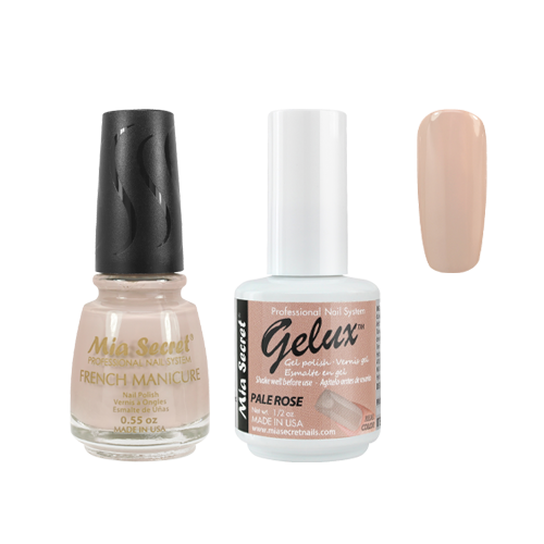 The Match (Gelux and French Manicure Combo) Pale Rose