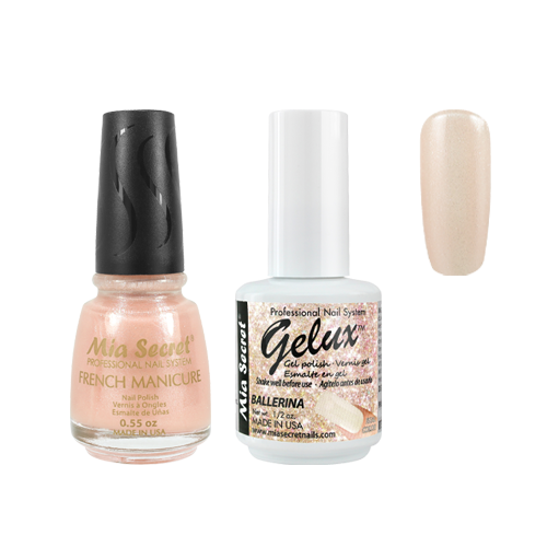 The Match (Gelux and French Manicure Combo) Ballerina