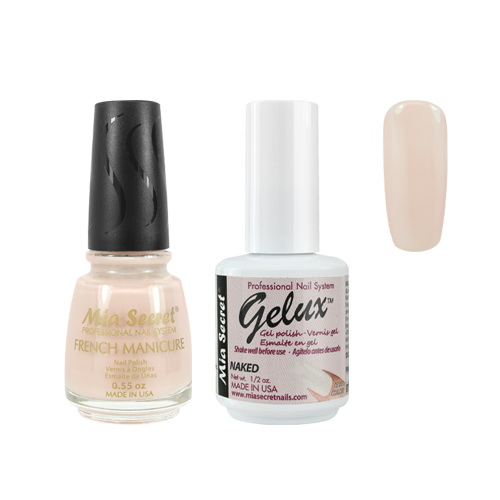 The Match (Gelux and French Manicure Combo) Naked