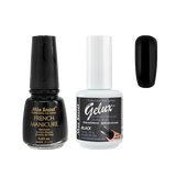 The Match (Gelux and French Manicure Combo) Black