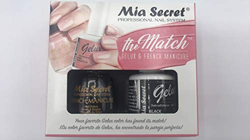 The Match (Gelux and French Manicure Combo) Black