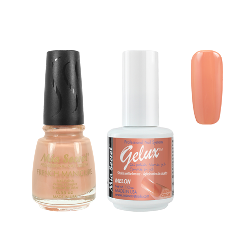 The Match (Gelux and French Manicure Combo) Melon