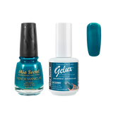 The Match (Gelux and French Manicure Combo) Oceanic