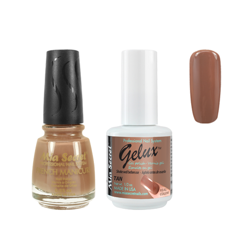 The Match (Gelux and French Manicure Combo) Tan