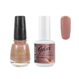 The Match (Gelux and French Manicure Combo) Piel Canela