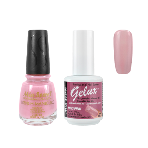 The Match (Gelux and French Manicure Combo) Miss Pink