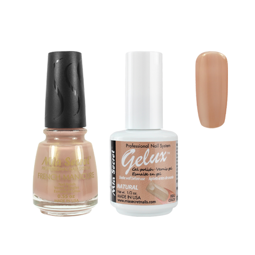 The Match (Gelux and French Manicure Combo) Natural