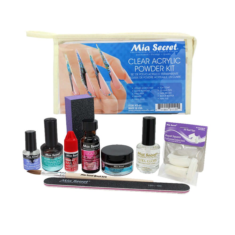 Clear Acrylic Powder Kit