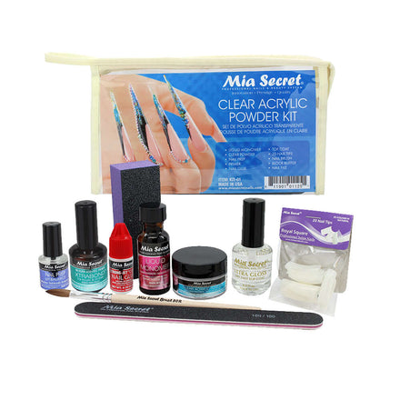 BTArtbox Gel Nail Kit - Gel Glue & Tip Primer, Coffin Nails, Nail Lamp Nail  File Acrylic Nail Kit for DIY Nail Art
