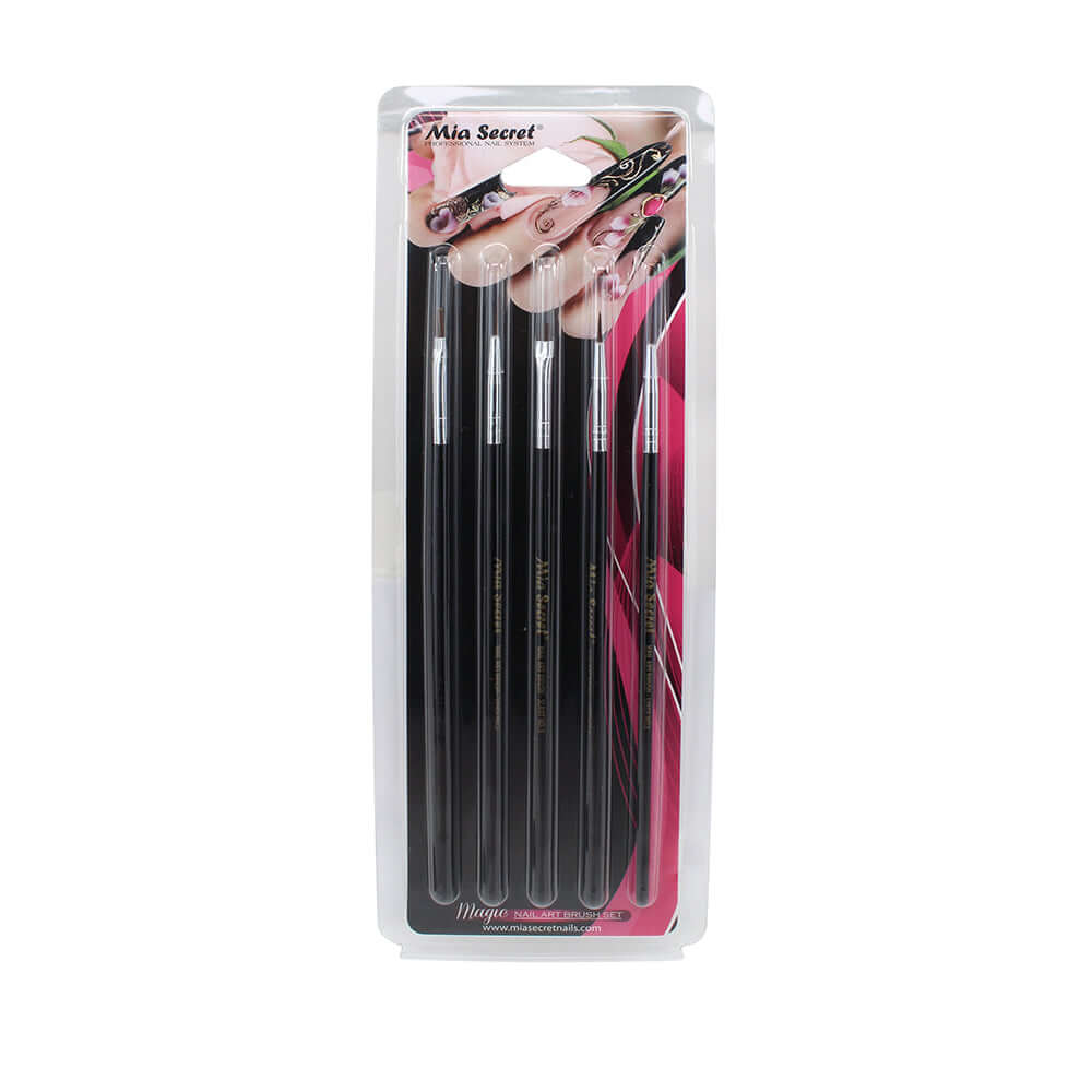 Thin Brushes for Nail Art, Rainbow Glitter Manicure Brush Set (6 Sizes, 6  Pieces) | Michaels