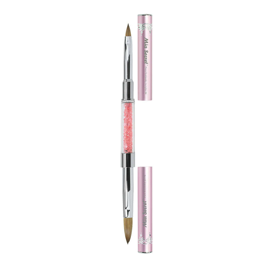 Mia Secret - Nail Brush Kolinsky Duo #4 and #8 Luxury Collection Embellished with Crystals