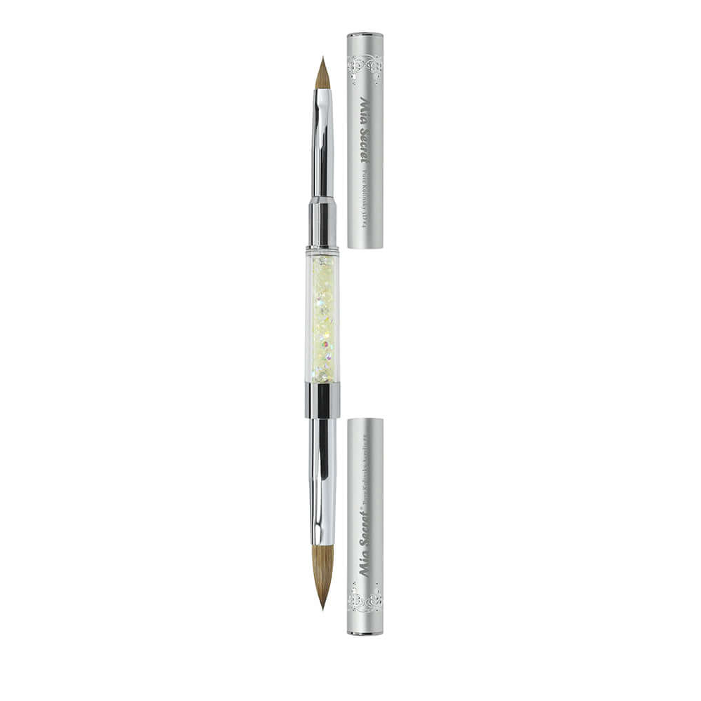 Mia Secret - Nail Brush Kolinsky Duo #4 and #8 Luxury Collection Embellished with Crystals