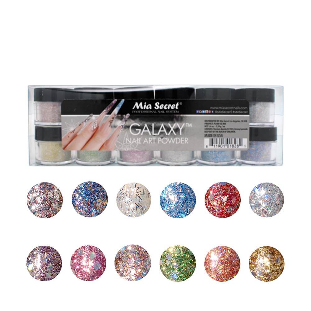 Galaxy Nail Art Powder Collection (12PC)